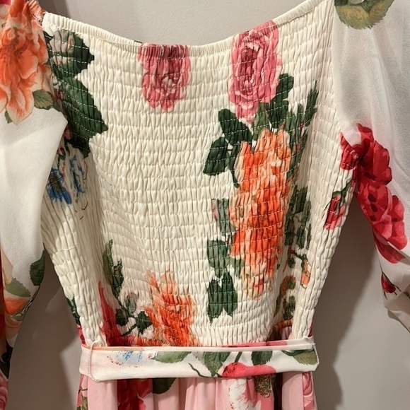 Love Collette Floral Tiered Midi Dress Size S - Picture 9 of 10